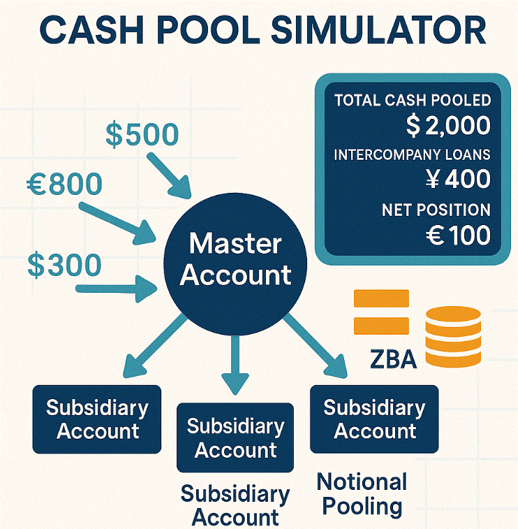 Cash Pool Simulator